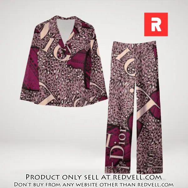 Trending luxury dior satin pajama set pjs1045 rv5550122